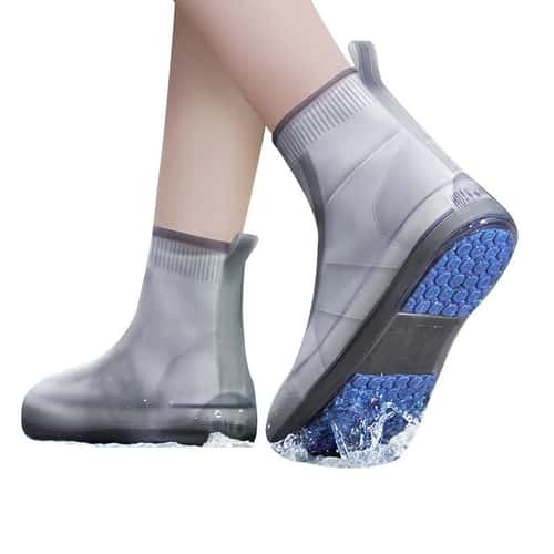 Waterproof Silicone Shoe Covers Reusable Non Slip Rain Protection Overshoes