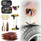 Tubeless Tire Repair Kit Tire Plug Tool Set With Rubber Strips For Car And Motorcycle 11