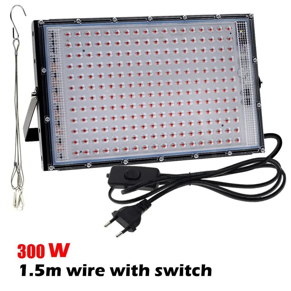 Full Spectrum LED Grow Light Bulb 50W 100W 300W Indoor Plant Grow Lamp For Healthy Growth 8