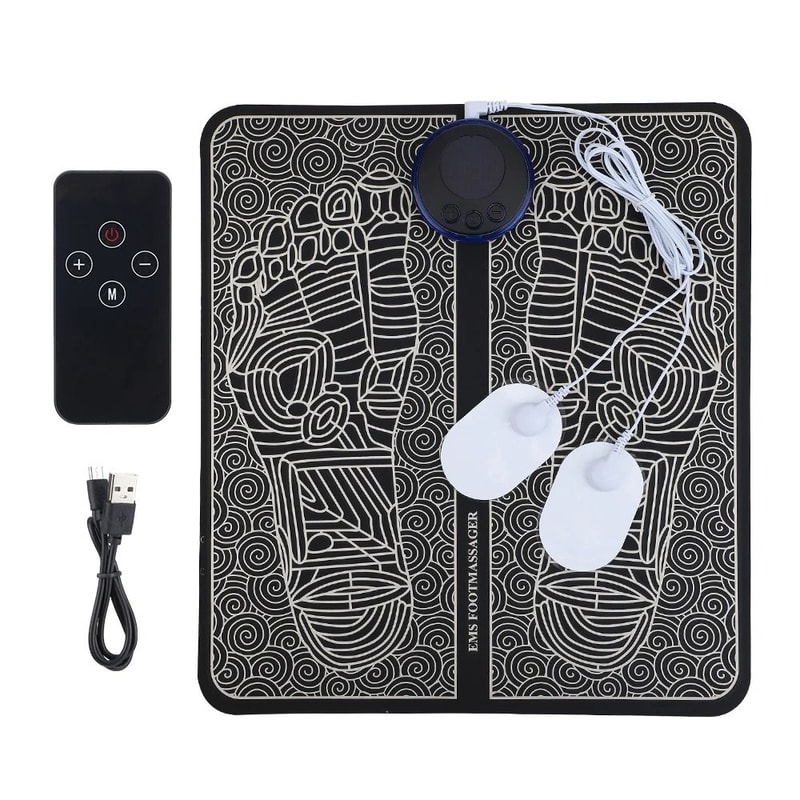 TENS Foot Massager Pad EMS Microcurrent Foot Mat For Relaxation And Muscle Stimulation 0