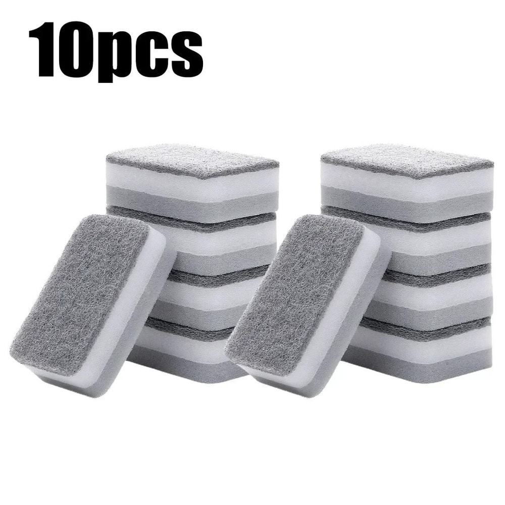 Magic 3 Layer Dishwashing Sponge Reusable Non Scratch Scouring Pads For Pots And Pans 2