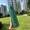 TYESO Stainless Steel Thermos Bottle With Straw 600ml 750ml Insulated Travel Cup 15