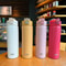 TYESO Stainless Steel Thermos Bottle With Straw 600ml 750ml Insulated Travel Cup 17