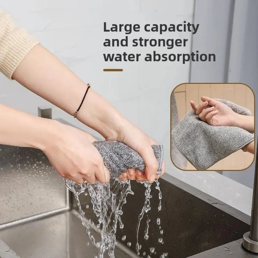 Microfiber Kitchen Towels Cleaning Cloth Set Ultra Fine Fiber Soft And Stain Resistant 4