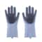 Pet Grooming Gloves Silicone Hair Removal Dog Bath Shampoo Scrubber Glove 1