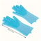 Pet Grooming Gloves Silicone Hair Removal Dog Bath Shampoo Scrubber Glove 5