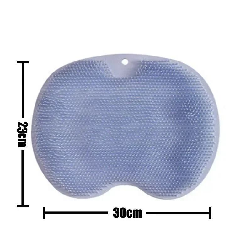 Silicone Back Scrubber And Shower Foot Scrubber Mat Non Slip Bath Massage Pad 3
