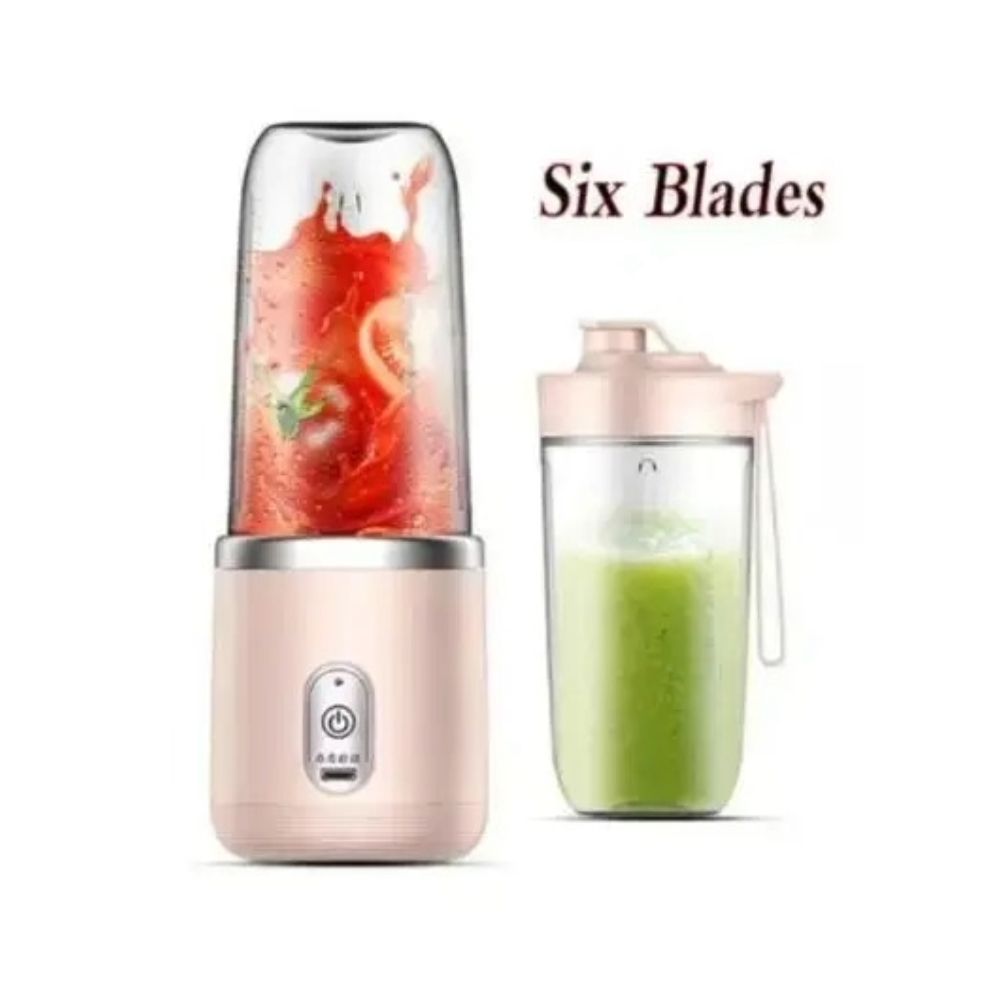 Portable Blender Bottle USB Rechargeable Mini Juice And Smoothie Blender 6 Blades 3