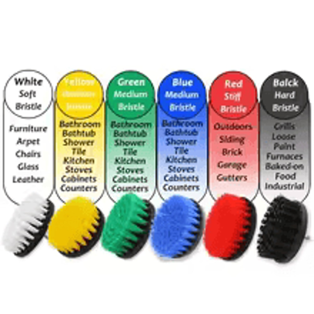 3 Pcs Drill Brush Kit Electric Scrubber Brush Set For Carpet Glass Car Tires Cleaning 0