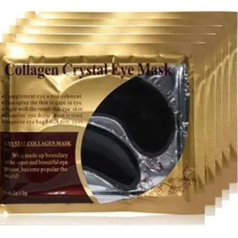 Gold Collagen Eye Mask Patches Under Eye Firming Moisturizing Skincare 10 Pairs 1
