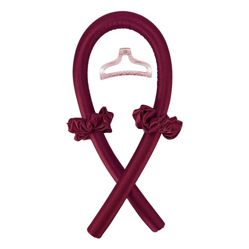 Heatless Curling Rod Headband No Heat Hair Curlers Silk Ribbon Overnight Curlers 18