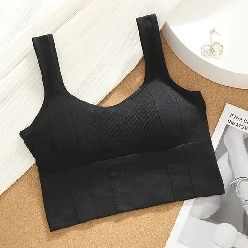 Breathable Sports Bra Seamless Yoga Bra Shockproof Push Up Gym Workout Crop Top 5