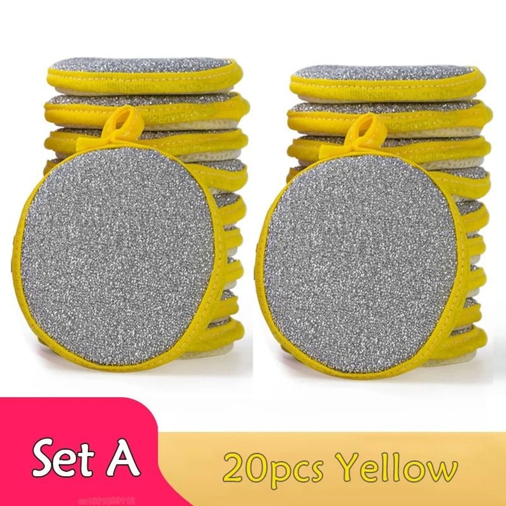 Double Sided Dish Sponge Dishwashing Sponge Set Non Scratch Pan Pot Scrubber 8