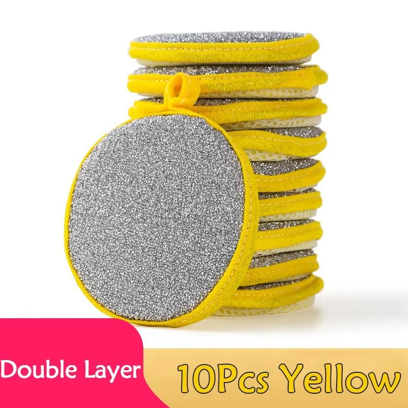 Double Sided Dish Sponge Dishwashing Sponge Set Non Scratch Pan Pot Scrubber 5
