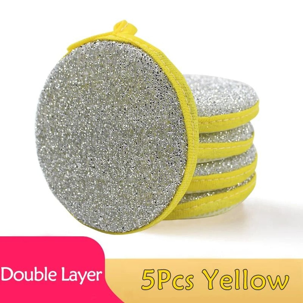 Double Sided Dish Sponge Dishwashing Sponge Set Non Scratch Pan Pot Scrubber 2
