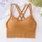 Cross Back Sports Bra Push Up Yoga Bra Top Breathable Running Fitness Tank 5