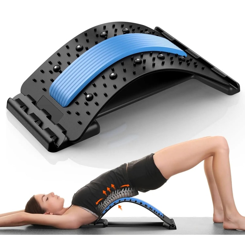 Back Stretcher For Back Pain Relief Multi Level Spine Decompression Support Board 0