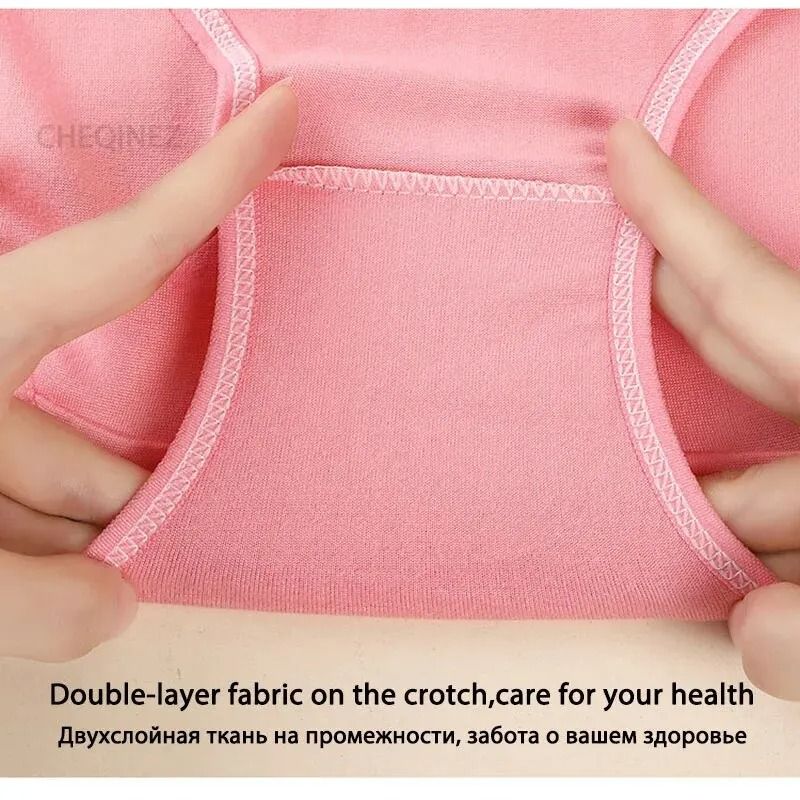 7 Pack Cotton Panties For Women Plus Size Underwear Breathable Comfort Briefs 9