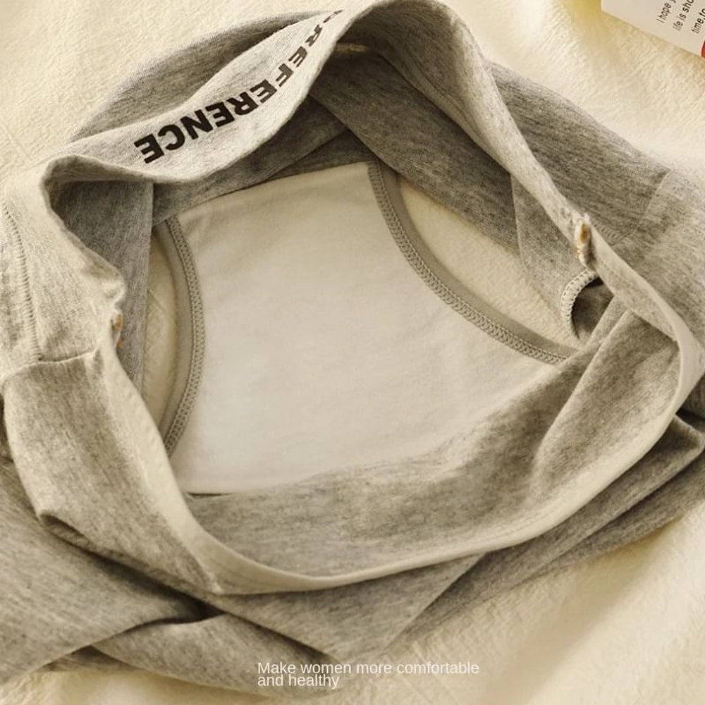 3 Pack High Waist Cotton Panties Comfortable Breathable Womens Underwear Briefs 14