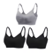 3 Pack Cotton Seamless Maternity Nursing Bras Breathable Support For Breastfeeding 15