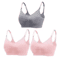 3 Pack Cotton Seamless Maternity Nursing Bras Breathable Support For Breastfeeding 16