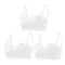 3 Pack Cotton Seamless Maternity Nursing Bras Breathable Support For Breastfeeding 1