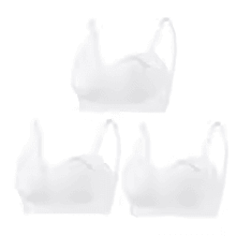 3 Pack Cotton Seamless Maternity Nursing Bras Breathable Support For Breastfeeding 1
