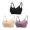 3 Pack Cotton Seamless Maternity Nursing Bras Breathable Support For Breastfeeding 12