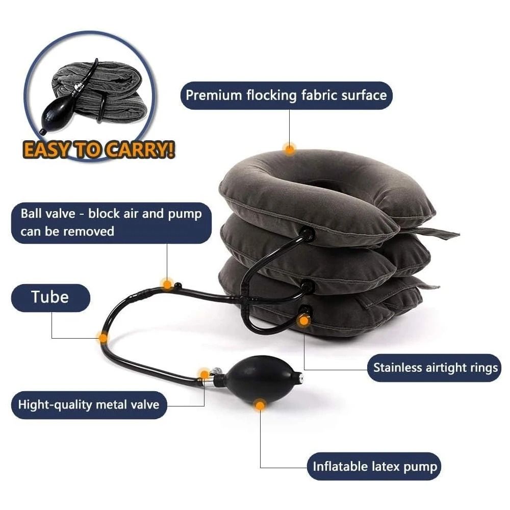 Inflatable Cervical Neck Traction Device For Neck Pain Relief And Shoulder Support 7