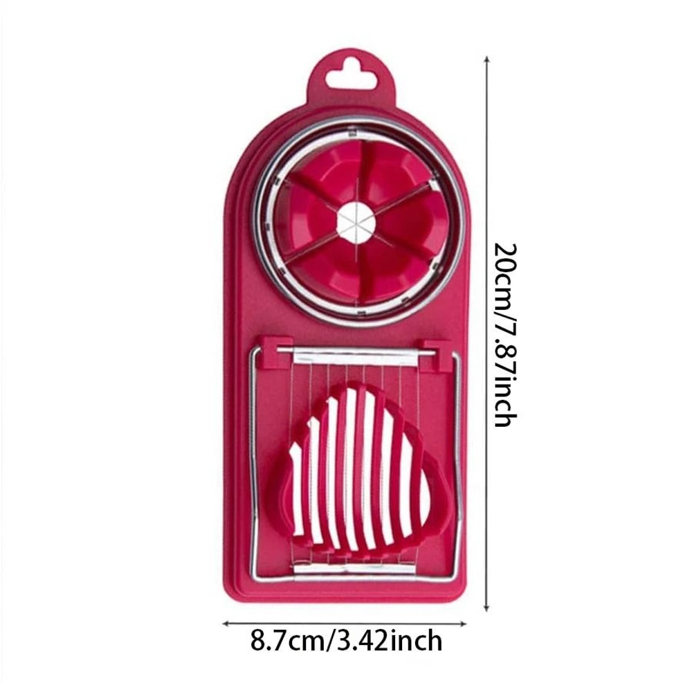 2 In 1 Stainless Steel Egg Slicer Cutter For Fast Clean Slices And Wedges 1