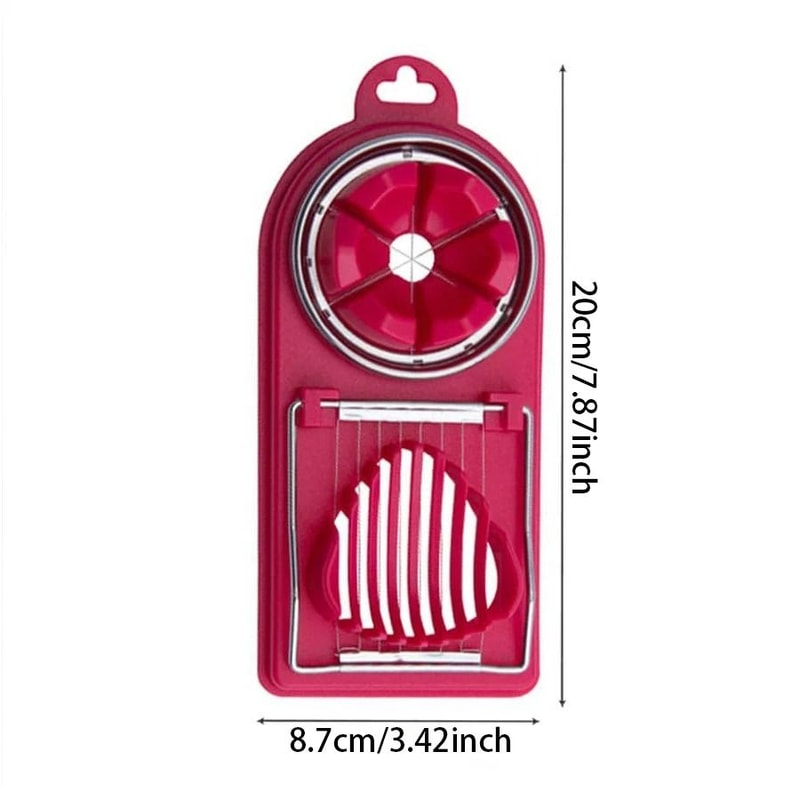 2 In 1 Stainless Steel Egg Slicer Cutter For Fast Clean Slices And Wedges 1