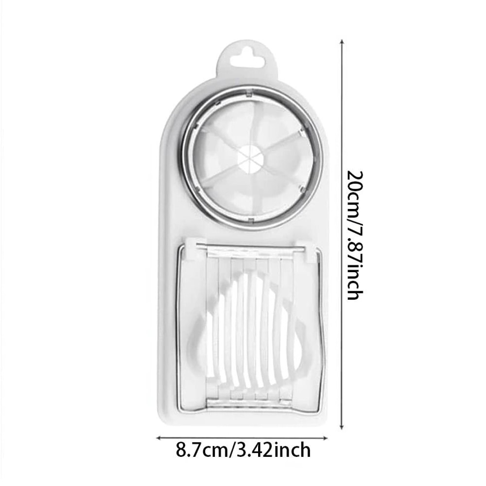 2 In 1 Stainless Steel Egg Slicer Cutter For Fast Clean Slices And Wedges 2