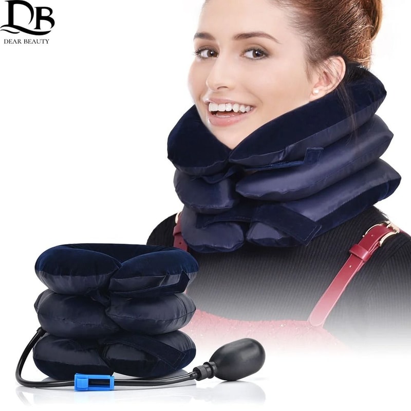 Inflatable Neck Collar Pillow Cervical Posture Corrector For Neck Pain Relief 0