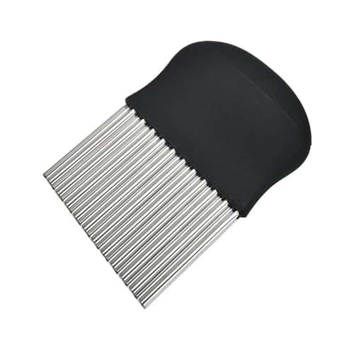Stainless Steel Crinkle Cutter Wavy Potato Slicer for Fries Chips and Veggies