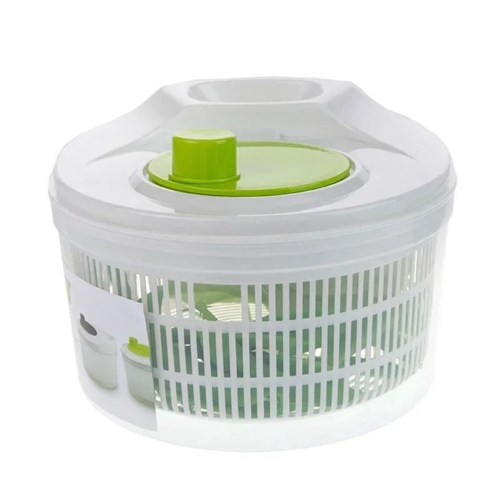 Salad Spinner Lettuce Washer And Dryer Vegetable Greens Drainer For Fresh Crisp Salads 0