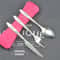 Portable Travel Cutlery Set With Zipper Case Washable Camping Utensil Kit 6