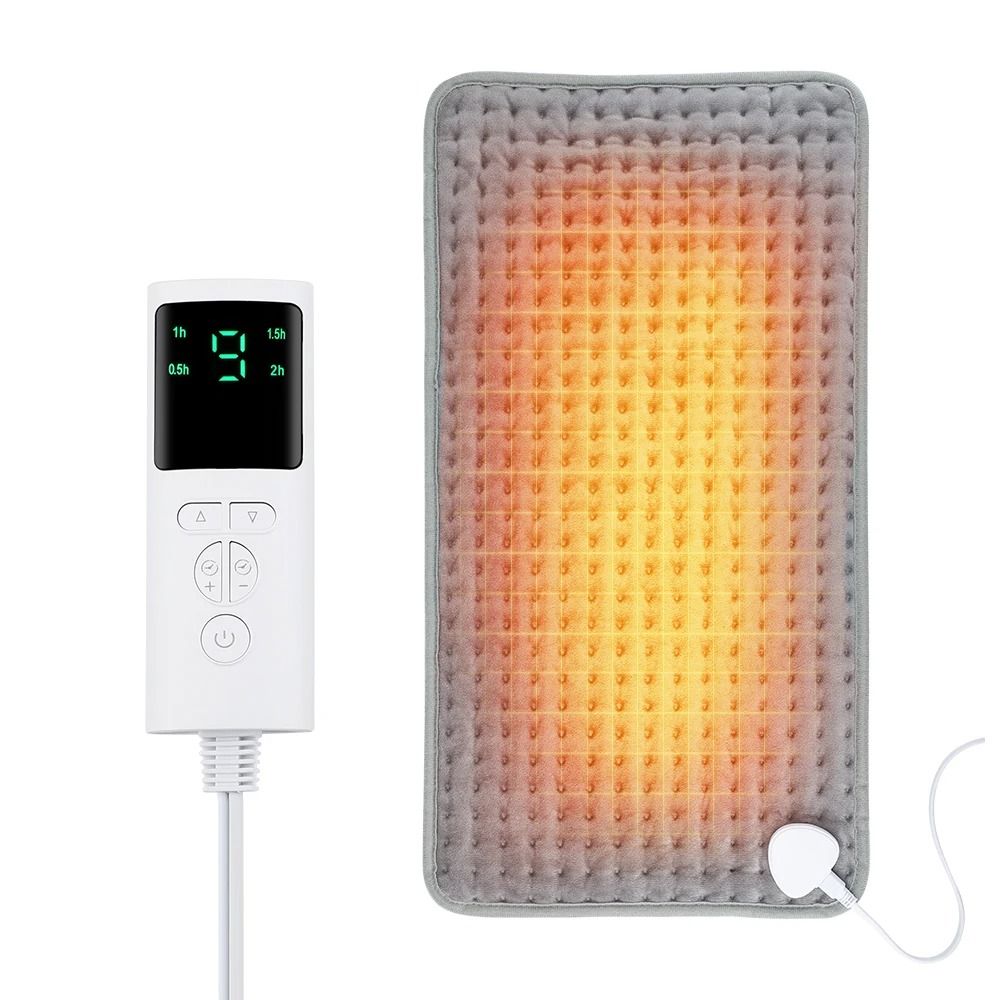 Electric Heating Pad Blanket With Timer 9 Heat Levels For Neck Shoulder And Back Relief 2