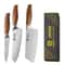 Professional Japanese Kitchen Knife Set Stainless Steel Chef Knife Santoku And Cleaver 8