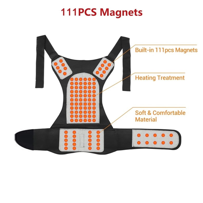 Tourmaline Self Heating Waist Brace Lumbar Support Belt With Thermal Warmth 3