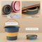 Folding Portable Bucket With Lid Collapsible Silicone Bucket For Camping And Home 11