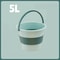 Folding Portable Bucket With Lid Collapsible Silicone Bucket For Camping And Home 3