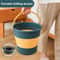 Folding Portable Bucket With Lid Collapsible Silicone Bucket For Camping And Home 9