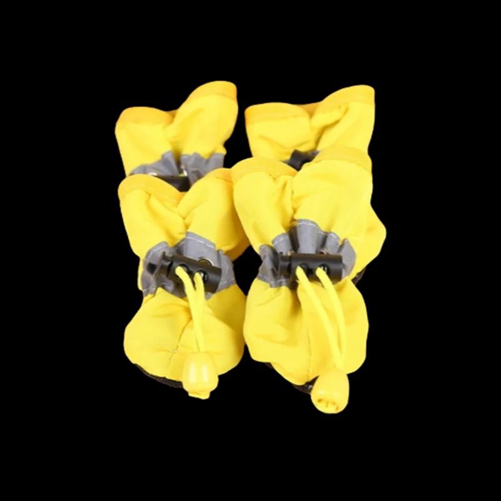 4 Piece Waterproof Dog Shoes Anti Slip Pet Boots For Small Dogs And Cats 6