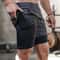 Mens Running Shorts 2 In 1 Quick Dry Workout Training Gym Shorts Camo Style 2