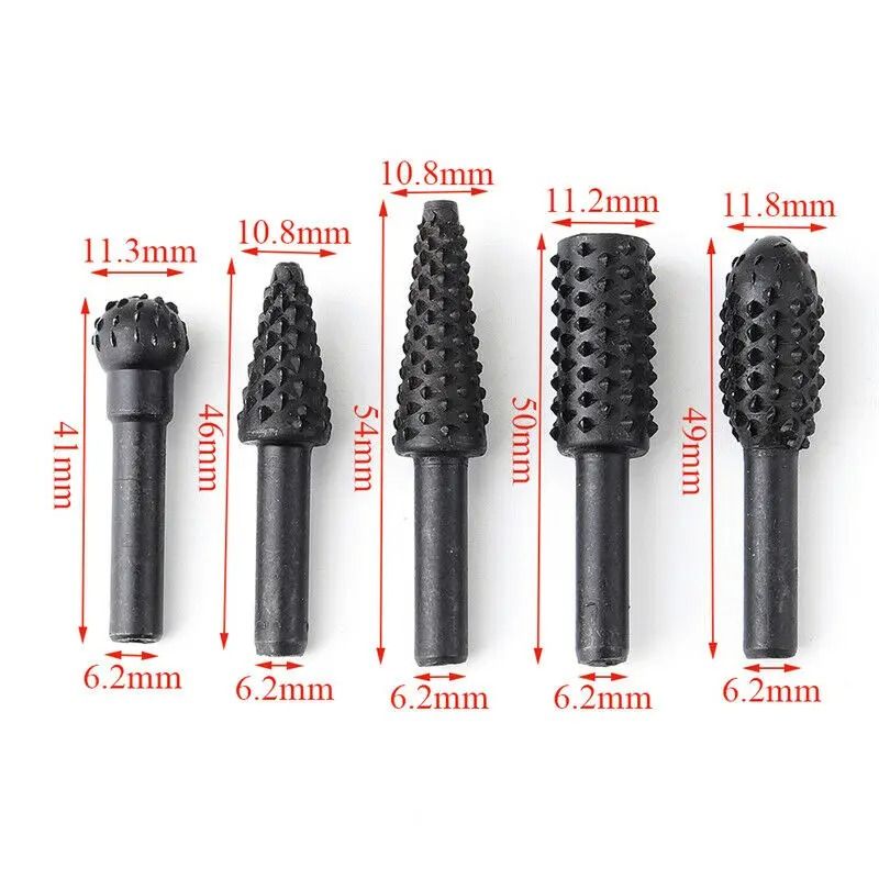 5 Piece Wood Carving Drill Bit Set 1 4 Inch Shank Woodworking Cutting Tools 2