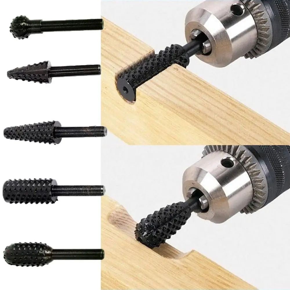 5 Piece Wood Carving Drill Bit Set 1 4 Inch Shank Woodworking Cutting Tools 3