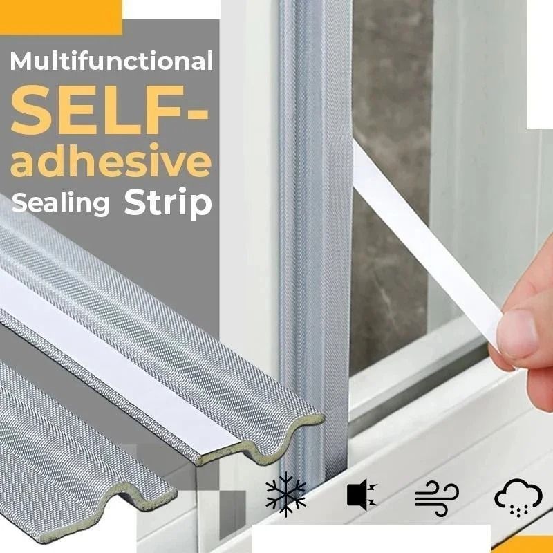 40M Window Weather Seal Strip Soundproof Door Seal Sliding Window Gap Filler Tape 8