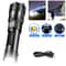 P70 Ultra Bright Flashlight Rechargeable Tactical LED Zoom Light With Built In Battery 6