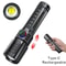 P70 Ultra Bright Flashlight Rechargeable Tactical LED Zoom Light With Built In Battery 5