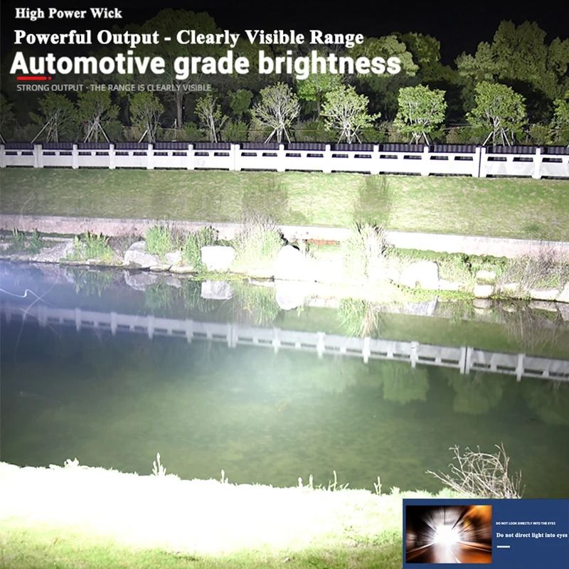 P70 Ultra Bright Flashlight Rechargeable Tactical LED Zoom Light With Built In Battery 10